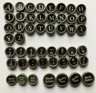 49 Vintage Smith Corona Typewriter Keys Jewelry Crafts