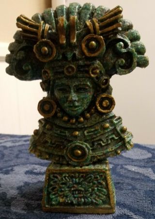 Vintage El Arte Azteca Mexican Mexican Aztec Mayan Bust