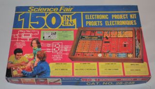 Vintage 1976 Radio Shack 28 - 248 Science Fair 150 In 1 Electronic Project Kit