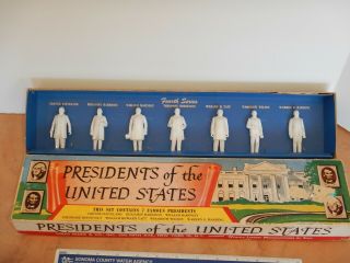 1950s Marx Presidents Of The United States 4th Series Play Set Figures,  Boxed