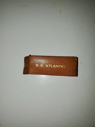 1958 America Banner Ss Atlantic Cruise Ship Poker Dice