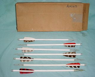 7 Vintage Wham - O Powermaster Crossbow Arrow Bolt Hunting Fishing Replacement