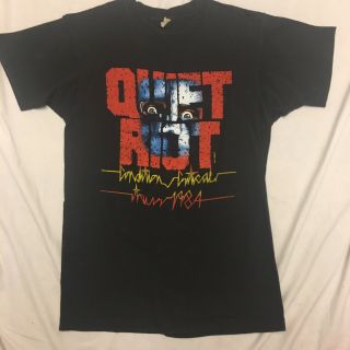 Vtg Quiet Riot 1984 Tour Shirt Medium/small M S Screen Stars Single Sit