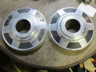 (2) Vintage 1973 To 1987 4x4 Chevrolet / Gmc 3/4 Ton Truck Front Dog Dish Hubcap