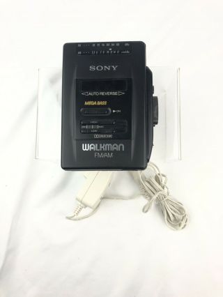 Sony Walkman Wm - F2068 Vintage Radio Cassette Player Mega Bass
