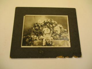 Three large Cabinet Card Photos of Funeral Scenes 3
