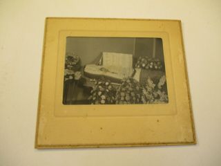 Three large Cabinet Card Photos of Funeral Scenes 4