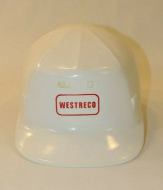 Vtg E.  D.  Bullard Hard Boiled Safety Hard Bump Hat Helmet Mk 2 Westreco White Htf