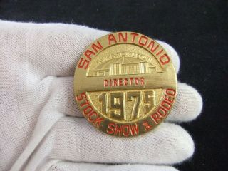 1975 San Antonio Texas Stock Show & Rodeo Pin: Director