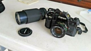 Vintage Canon A - 1 A1 35mm Slr Film Camera Body W/macro Zoom 1:4.  5 F=80 - 205mm,