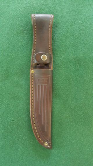 Vintage Case Xx Usa Fixed Blade Hunting Knife Leather Sheath - Sheath Only
