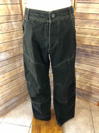 Vintage Kuhl Born In The Mountains Hiking Outdoor 36 " X 32 " Black Denim Pants