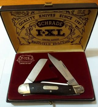 Schrade Wostenholm I Xl 1787 - 1980 Ltd.  Ed Folding Knife With Case &