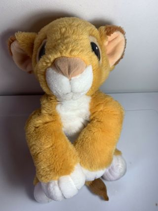 Vtg Mattel Disney Plush Floppy Baby Simba The Lion King Stuffed Toy 1993 16”