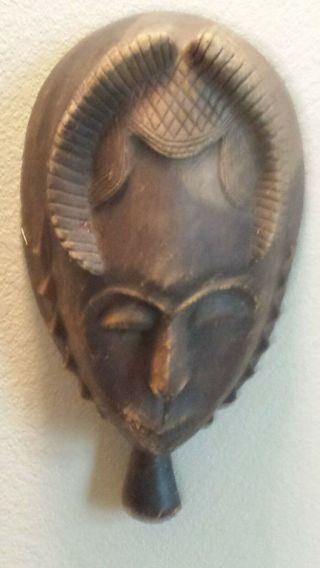 Authentic Old African Tribal Hand Carved Wood Mask
