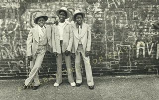 Vintage Old Photo Reprint African American Black Boys Easter Sunday In Harlem Ny