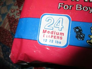 Vintage Collectable GC diapers med size 3 plastic cover late 90 ' s 2