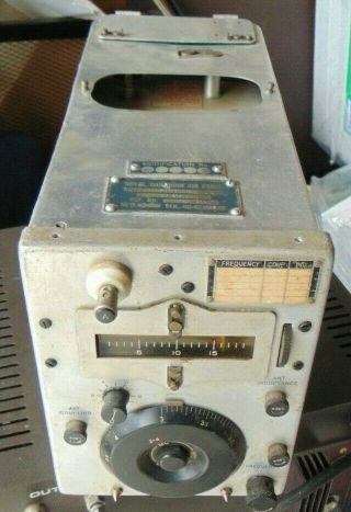 Vintage Ww2 Military,  Rcaf Aircraft Radio Transmitter Bc - 696 - A