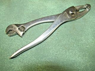 Vintage Early Diamalloy Handiman Combination Pliers/wrench - No Pn - Duluth,  Usa
