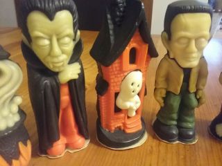 7 Vintage Wizard Air Freshener Halloween Dracula,  Ghost In House,  Zombie
