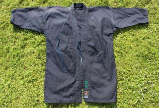 Vintage Japanese Kendo Gi Jacket indigo Aizome Samue Robe US Men ' s Small Size 3 2