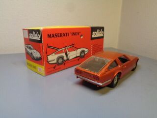 SOLIDO FRANCE No 185 VINTAGE 1970 ' S MASERATI INDY 1/43 SCALE 2