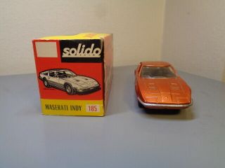 SOLIDO FRANCE No 185 VINTAGE 1970 ' S MASERATI INDY 1/43 SCALE 3