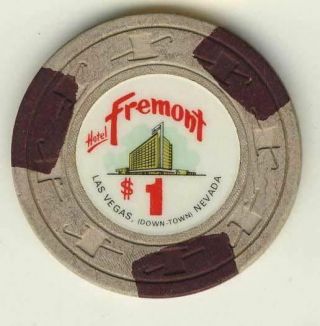 Fremont Casino Las Vegas Nv $1 Chip 1967