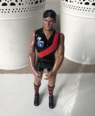 Vintage Afl Footy Essendon Bombers Plastic Figure Player Toy 90’s Moveable Loose
