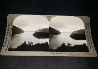 Up The Hudson River,  West Point,  Ny Keystone Stereoview Card - Attractive