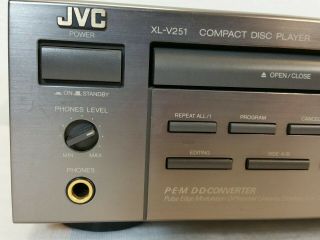 vintage JVC XL - V251 single disc CD Player No Remote 3