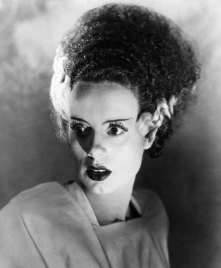 The Bride Of Frankenstein Black & White Closeup 3 8x10 Classic Portrait 3e