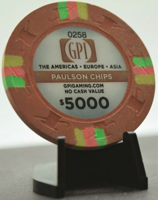 Paulson Gpi Prototype $5000 Ncv 43mm Chip H&c