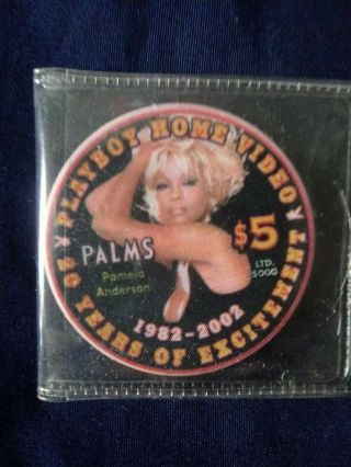 Palms Playboy Pamela Anderson $5 Casino Chip Las Vegas Nevada