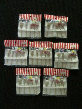 Vintage Japan Made Hand Painted Party Picks 1960 