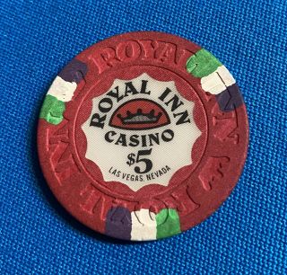 Royal Inn Las Vegas,  Nevada $5 Casino Chip