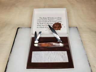 Vintage Boker Whittler Knife Nos Comes With Sharpening Stone