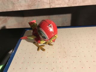 Vintage Mikuni Red/yellow Baby Chick Wind - Up Tin Litho Toy Made In Japan - K - 90
