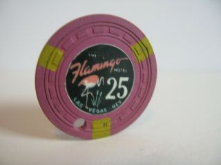 $25 Casino Chip Flamingo Hotel Las Vegas,  Nv.  (cancelled) Rated O