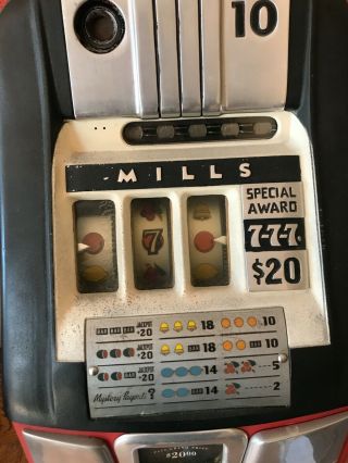 Mills Slot Machine 10 Cent Slot Machine Special Award