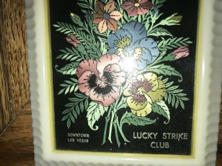Lucky Strike Club Vintage Wall Hanging Souvenir Las Vegas Nevada 1950 ' s 3