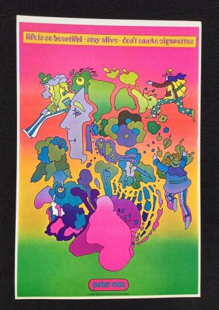 Vintage Peter Max Psychedelic Pop Art Poster - Life Is So