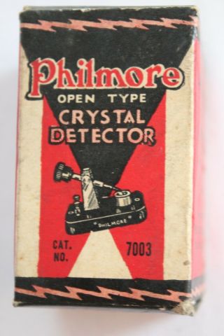 Nos Vintage Philmore Open Type Crystal Detector No.  7003