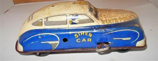 Vintage Tin Walt Reach Courtland State Police Car.