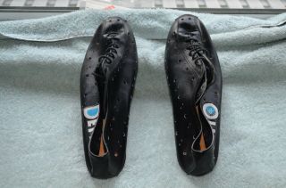 Vintage Detto Pietro Leather Cycling Shoes Size 43 - 43.  5