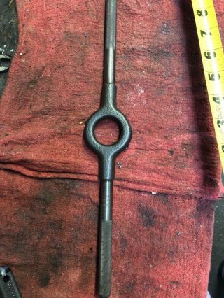 Vintage Greengield Tap Wrench Die Holder,  1753 1 1/2 Od,  13.  7 " Long,  - Vg