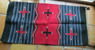 Southwest Navajo Chiefs Indian Designed 20 " By 40 1/2  Wool