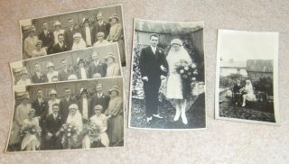 Vintage Wedding Photographs - The Style Of Dress Is Very Nineteen Twenties.