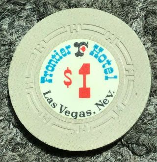 Frontier Hotel Casino $1 Chip Las Vegas Nevada Obsolete 1967 N1681 2