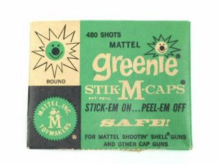 1958 Mattel Greenie Stik - M - Caps Box Nos - 634